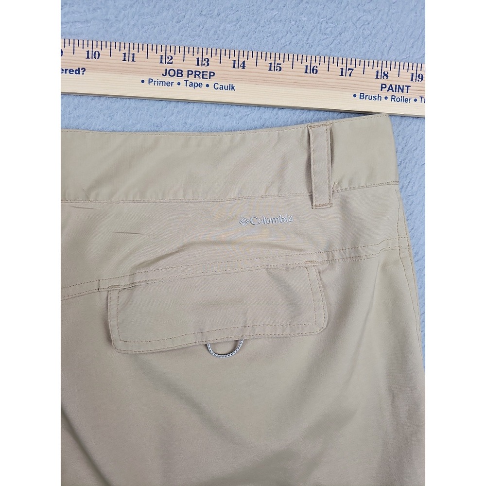 Columbia Omni Shield Pants Women's Size 16 Beige Hiking Convertible - Picture 9 of 10